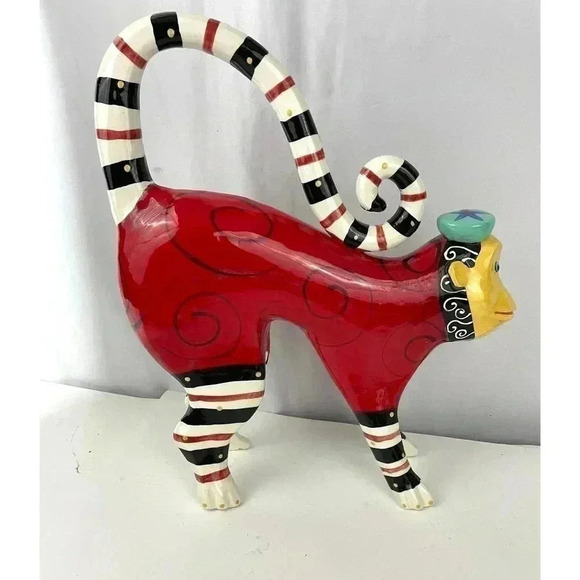 Dana Simson Monkey Hand Painted Sculpture Rare - Picture 9 of 12